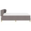 vidaXL Boxspringbed met matras met hoofdeinde Taupe 140 x 190 cm Stof