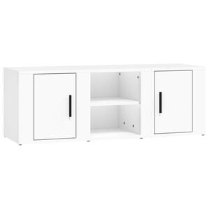 vidaXL Tv-meubel 100x31,5x35 cm bewerkt hout wit