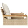vidaXL Schommelbank met kussens 63x62x40 cm poly rattan beige