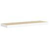 vidaXL Wandschappen zwevend 2 st 80x23,5x3,8 cm MDF eikenkleurig wit