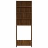 vidaXL Wasmachinekast 64x24x190 cm bruin eikenkleur