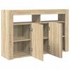 vidaXL Dressoir Sonoma Eiken 116 x 30 x 75 cm Bewerkt hout