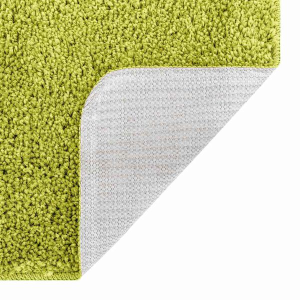 vidaXL Antislip Badmat met Toilet Cut Groen 50 x 50 cm PP