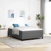 vidaXL Boxspringbed Lichtgrijs en wit. 160 x 200 cm Katoen Stof