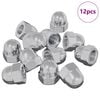 vidaXL Zeskantige eikelnuts 12 pcs Zilver m8 Metaal