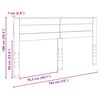 vidaXL Hoofdbord Wit 180 cm Bewerkt hout