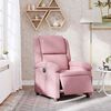 vidaXL Fauteuil elektrisch fluweel roze