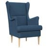 vidaXL Fauteuil Blauw Stof