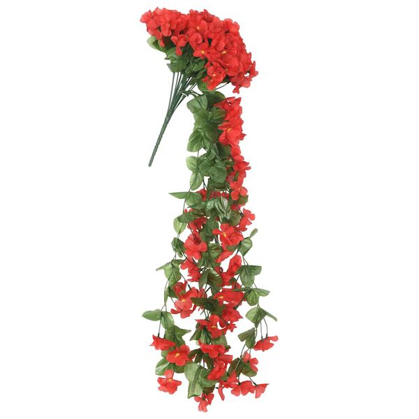 vidaXL Bloemenslingers 3 st 85 cm rood