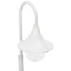 vidaXL Paalverlichting tuin E27 120 cm aluminium wit