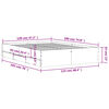 vidaXL Bedframe met lades bewerkt hout gerookt eikenkleurig 120x190 cm