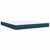 vidaXL Boxspring met matras fluweel blauw 180x200 cm