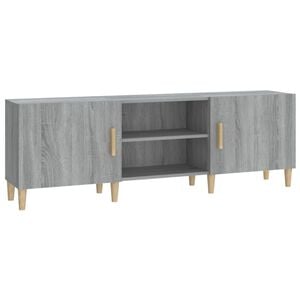 vidaXL Tv-meubel 150x30x50 cm bewerkt hout grijs sonoma eikenkleurig