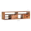 vidaXL Tv-meubel 140x30x35 cm massief hout