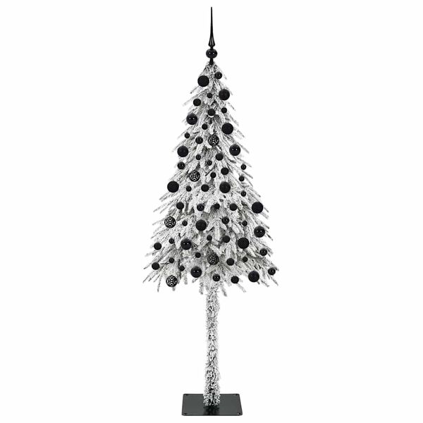 vidaXL Kerstboom met 300 LED met standaard Wit 210 cm PE en staal