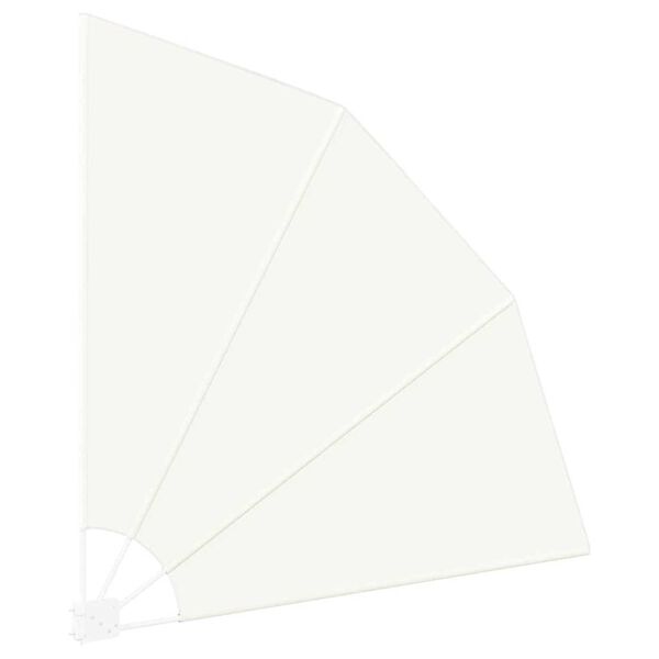 vidaXL Balkon Privacy Scherm Crème 160 x 160 cm Stof