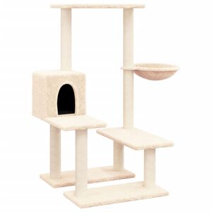 vidaXL Kattenmeubel met sisal krabpalen 94,5 cm cr&egrave;mekleurig