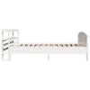 vidaXL Bedframe zonder matras massief grenenhout wit 140x200 cm