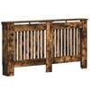 vidaXL Radiatorafdekking Gerookt eiken 152 x 19 x 81,5 cm Bewerkt hout
