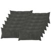 vidaXL Plaid kussen 12 st HEERLEN Antraciet 40 x 80 cm