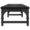 vidaXL Monitor Stand Zwart Eiken 105 x 23 x 15,5 cm Bewerkt hout