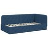 vidaXL Hoekbedframe Blauw 100 x 200 cm Stof