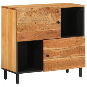 vidaXL Bijzetkast 80x33x75 cm massief acaciahout