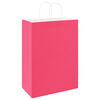 vidaXL Papieren zakken 250 st met hengsels 32x17x44 cm roze