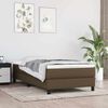 vidaXL Pocketveringmatras medium 90x190x20 cm stof donkerbruin