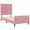 vidaXL Boxspringbed met hoofdeinde Roze 90 x 200 cm Fluweel