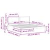 vidaXL Bedframe Lichtgrijs 200 x 200 cm Massief grenenhout