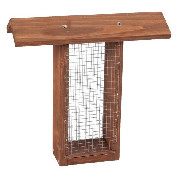 FLAMINGO Vogelvoedertafel op standaard Mimir 44x30x123 cm naturel