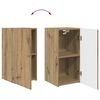 vidaXL Tv-meubelset Wandgemonteerd 2 pcs Artisan Eiken Bewerkt hout