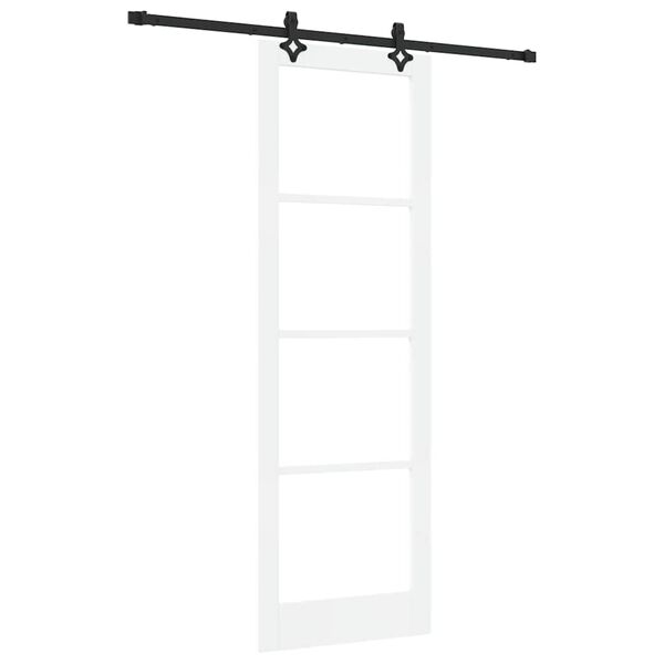 vidaXL Schuifdeur ORKDAL Wit en zwart 78 x 232 cm