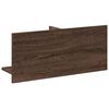vidaXL Wandkast 70x16,5x30 cm bewerkt hout bruin eikenkleur