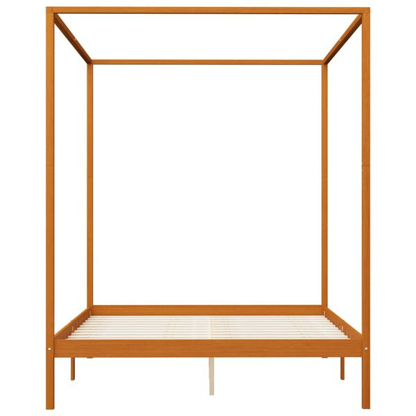 vidaXL Hemelbedframe met 4 lades massief grenenhout 160x200 cm