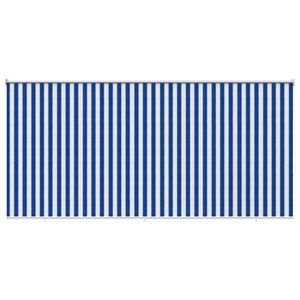 vidaXL Buitenrolgordijn 90% UV-blok Blauw en Witte Streep 400 x 230 cm