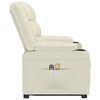 vidaXL Sta-op-massagestoel kunstleer crèmekleurig