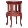vidaXL Vitrinekast 50x50x76 cm massief mahoniehout bruin