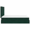 vidaXL Ottoman bed met matrassen en LED's 140x200cm fluweel