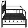 vidaXL Bedframe voor een daybed Zwart 90 x 200 cm Gepoedercoat staal