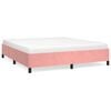 vidaXL Bedframe fluweel roze 180x200 cm