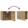 vidaXL Tv-meubelset Wandgemonteerd 8 pcs Artisan Eiken Bewerkt hout