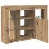vidaXL Hoek LED TV Kast Artisan Eiken 100x40x68cm Bewerkt hout