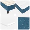 vidaXL Boxspringbed met matras Donkerblauw 180 x 200 cm Fluweel
