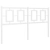 vidaXL Hoofdbord 135 cm metaal wit