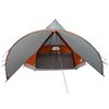 vidaXL Teepee Tent met dak Grijs en Oranje 600 x 600 x 347 cm