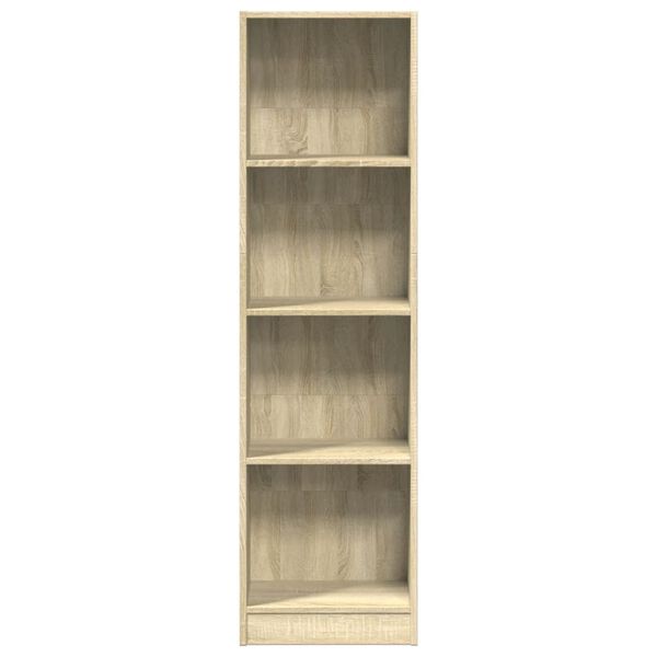 vidaXL Boekenkast 40x24x143 cm bewerkt hout sonoma eikenkleurig