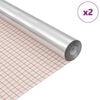 vidaXL Zelfklevende Spiegel Film 45 x 100 cm 2 st zilver PET