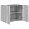 vidaXL Wandkast 80x42,5x64 cm bewerkt hout grijs sonoma eikenkleurig